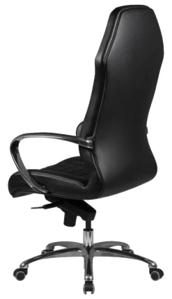 Drehstuhl schwarz Leder
