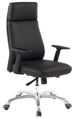 Drehstuhl schwarz Leder