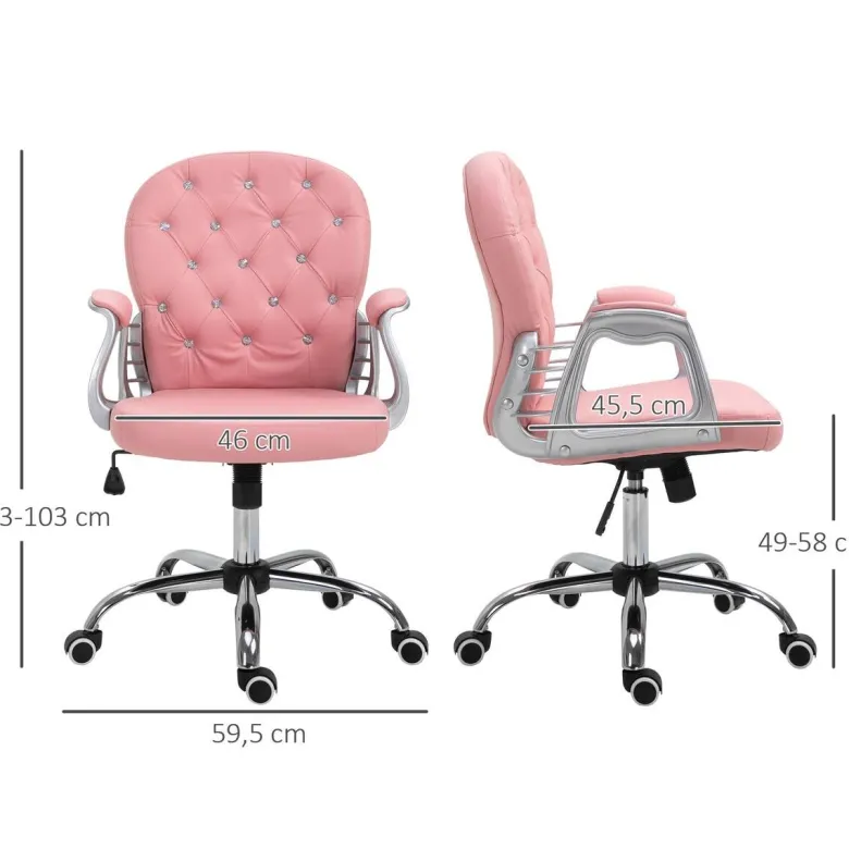 Drehstuhl 921-169V01PK rosa
