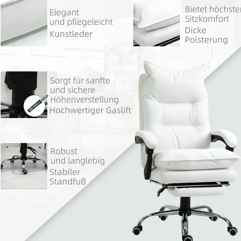 Drehstuhl 921-335WT weiß