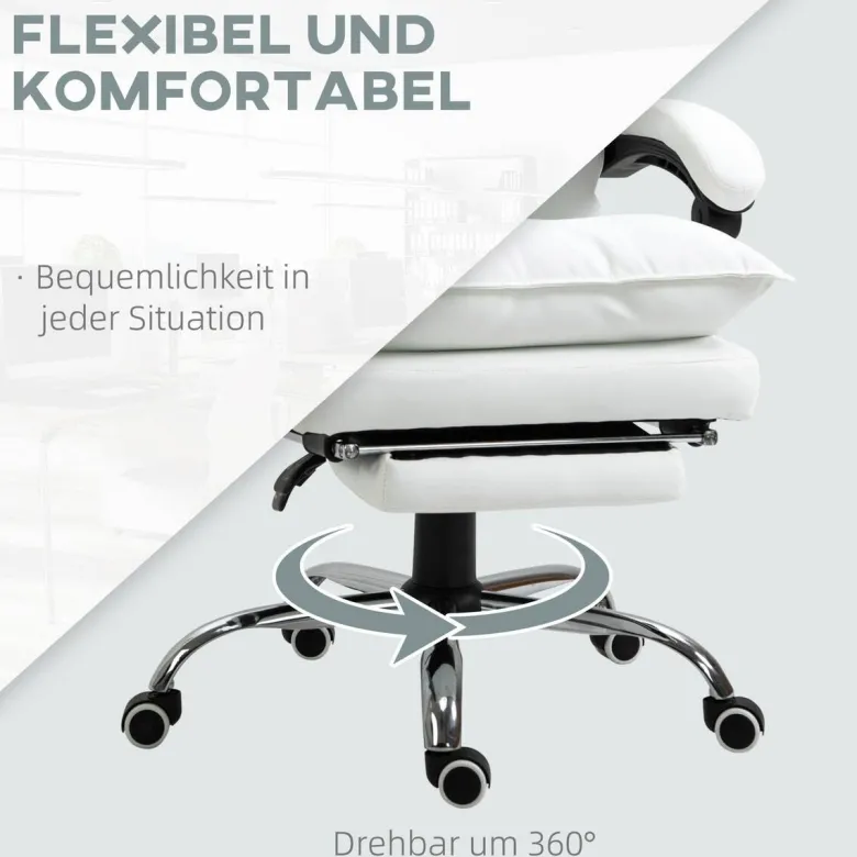 Drehstuhl 921-335WT weiß