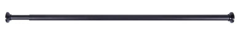 Duschstange schwarz Aluminium