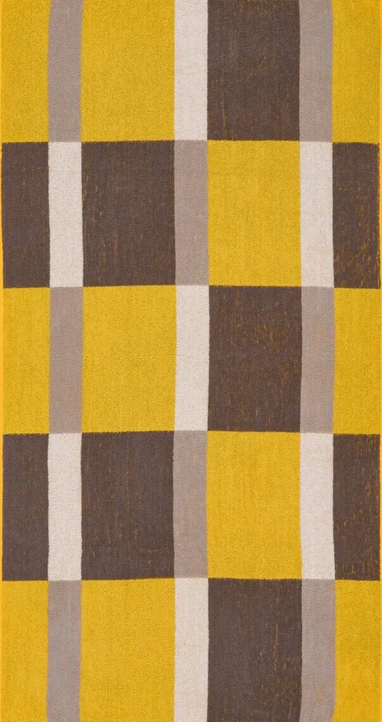 Duschtuch gelb Baumwolle B/L: ca. 70x140 cm