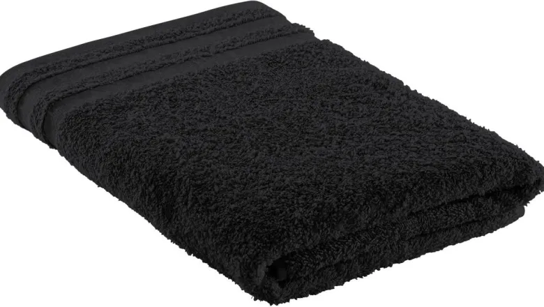 Duschtuch Miami schwarz Baumwolle B/L: ca. 70x140 cm