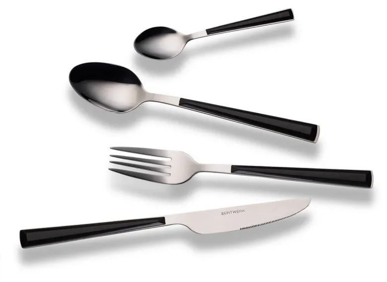 ECHTWERK Besteckset Basic schwarz Edelstahl 16 tlg.