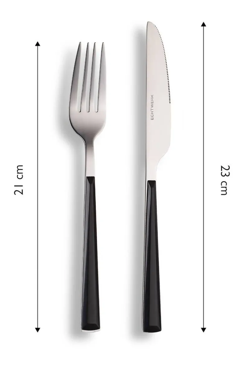 ECHTWERK Besteckset Basic schwarz Edelstahl 16 tlg.