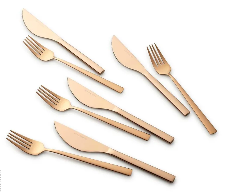ECHTWERK Besteckset bronze Edelstahl 8 tlg.