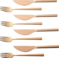 ECHTWERK Besteckset bronze Edelstahl 8 tlg.