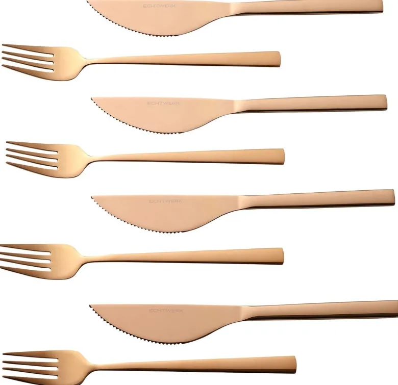 ECHTWERK Besteckset bronze Edelstahl 8 tlg.