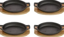 ECHTWERK Servierpfanne Big schwarz Eisen B/H/L: ca. 12x4,5x22 cm