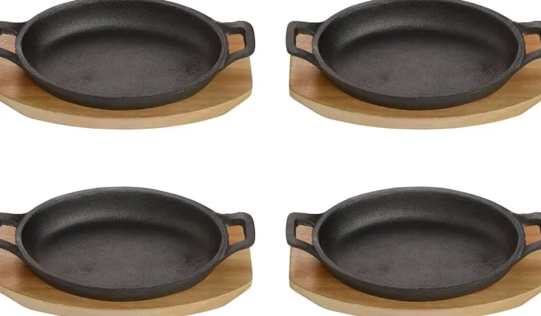 ECHTWERK Servierpfanne Big schwarz Eisen B/H/L: ca. 12x4,5x22 cm