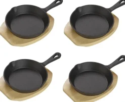 ECHTWERK Servierpfanne schwarz Eisen B/H/L: ca. 15,8x4,7x25,4 cm