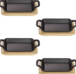 ECHTWERK Servierpfanne schwarz Eisen B/H/L: ca. 10x4x20 cm