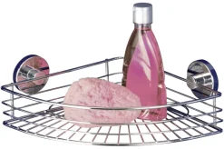 Eckablage Chrom Stahl B/H/L: ca. 31,5x8,5x22 cm
