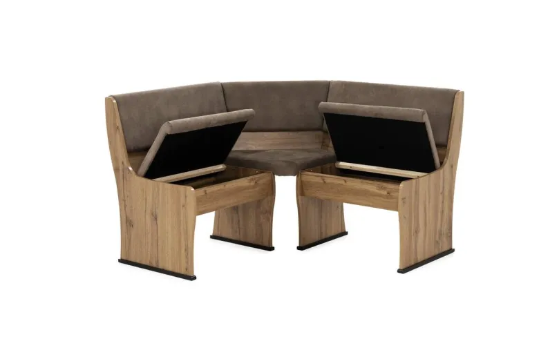 Eckbankgruppe Eiche Wild Nachbildung B/H/T: ca. 131x86x131 cm