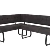 Eckbank Luise anthrazit Vintage B/H/T/L: ca. 152x92x65x202 cm
