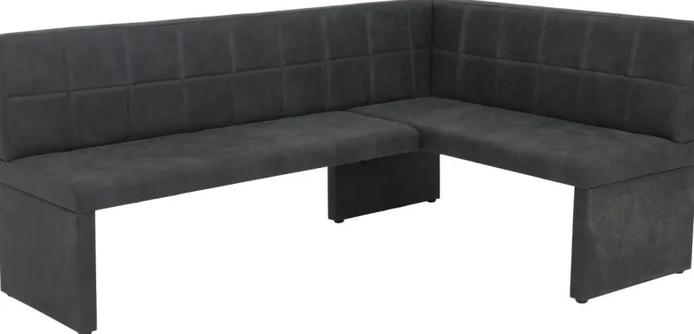 Eckbank Melanie anthrazit H/L: ca. 90x200 cm