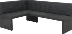 Eckbank Melanie anthrazit Vintage Optik B/H/T: ca. 140x90x200 cm