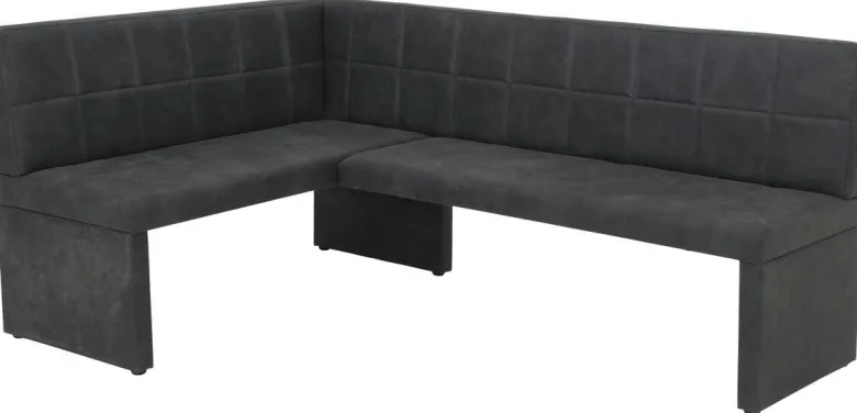Eckbank Melanie anthrazit Vintage Optik B/H/T: ca. 140x90x200 cm