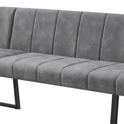 Eckbank Sven grau B/H/T: ca. 187x81,5x155 cm