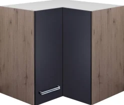 Eckhängeschrank Elva anthrazit strukturiert B/H/T: ca. 60x54,8x32 cm