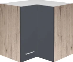 Eckhängeschrank Morena grau matt B/H/T: ca. 60x54,8x32 cm
