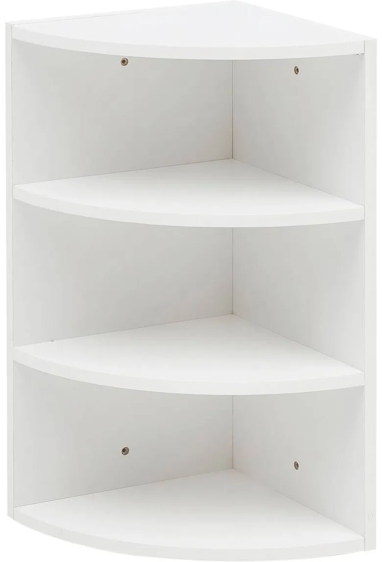 Eckregal weiß B/H/T: ca. 30x60x30 cm