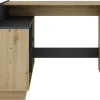 Eckschreibtisch BERNI Eiche Graphit B/H/T: ca. 102x77,5x80 cm