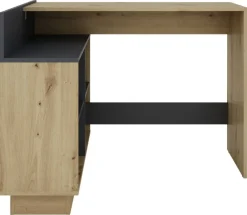 Eckschreibtisch BERNI Eiche Graphit B/H/T: ca. 102x77,5x80 cm