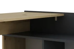 Eckschreibtisch BERNI Eiche Graphit B/H/T: ca. 102x77,5x80 cm