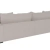 Ecksofa beige-grau Microfaser B/H/T: ca. 261x83x180 cm