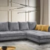 Ecksofa grau Microfaser B/H/T: ca. 306x92x203 cm