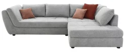 Ecksofa grau Microfaser B/H/T: ca. 321x92x219 cm