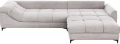 Ecksofa grau Microfaser B/H/T: ca. 332x96x227 cm