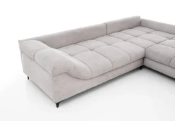 Ecksofa grau Microfaser B/H/T: ca. 332x96x227 cm