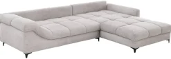Ecksofa grau Microfaser B/H/T: ca. 332x96x227 cm