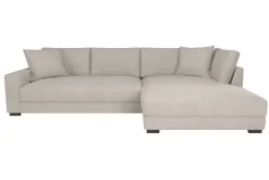 Ecksofa Greige Microfaser B/H/T: ca. 300x83x190 cm