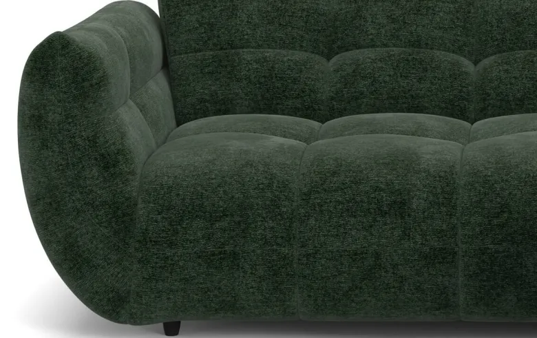 Ecksofa grün Microfaser B/H/T: ca. 280x81x178 cm