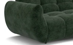 Ecksofa grün Microfaser B/H/T: ca. 280x81x178 cm