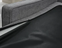 Ecksofa hellgrau Microfaser B/H/T: ca. 238x67x185 cm