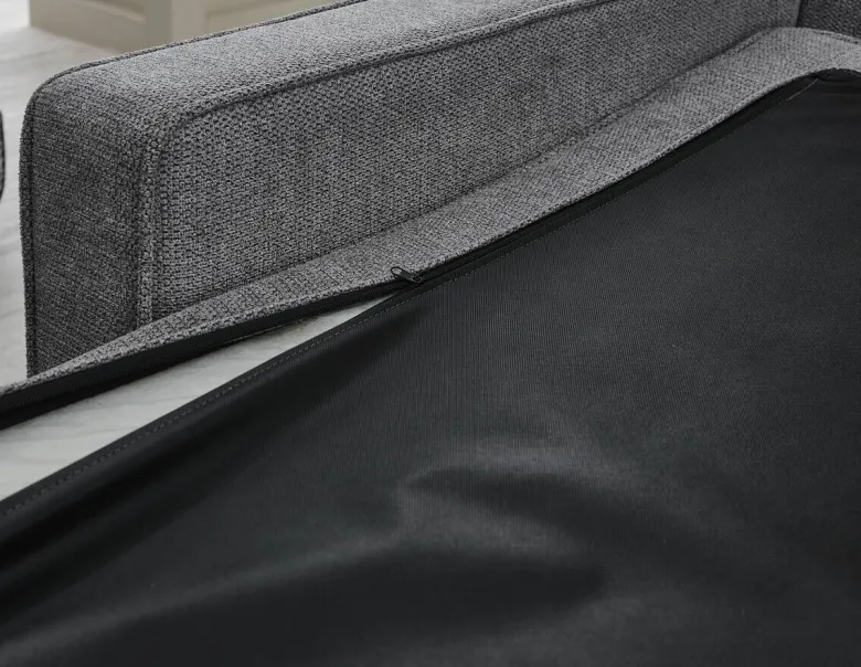 Ecksofa hellgrau Microfaser B/H/T: ca. 238x67x185 cm