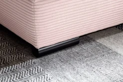 Ecksofa mit Bettfunktion altrosa Microfaser B/H/T: ca. 303x88x202 cm
