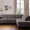 Ecksofa mit Bettfunktion braun Flachgewebe B/H/T: ca. 280x96x238 cm
