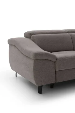 Ecksofa mit Bettfunktion braun Flachgewebe B/H/T: ca. 280x96x238 cm