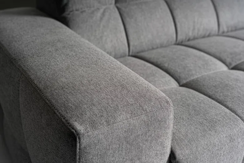 Ecksofa mit Bettfunktion grau Flachgewebe B/H/T: ca. 267x93x163 cm