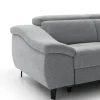 Ecksofa mit Bettfunktion grau Flachgewebe B/H/T: ca. 280x96x238 cm