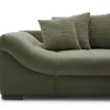 Ecksofa mit Bettfunktion grün Microfaser B/H/T: ca. 303x88x202 cm