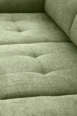 Ecksofa mit Bettfunktion hellgrün Flachgewebe B/H/T: ca. 258x96x221 cm