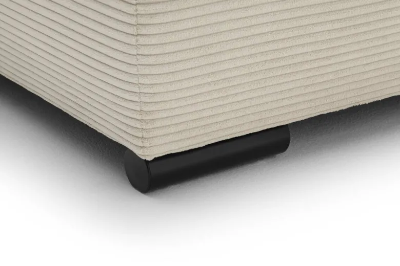 Ecksofa mit Bettfunktion natur Microfaser B/H/T: ca. 303x88x202 cm