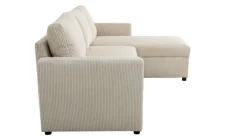 Ecksofa mit Bettfunktion und Bettkasten pearl Microfaser B/H/T: ca. 215x145x82 cm
